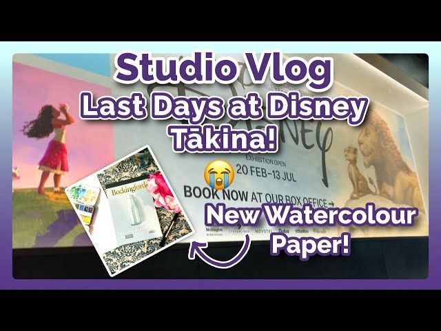Last days at Disney Exhibition and Starting New Zine Illustrations! | Studio Vlog