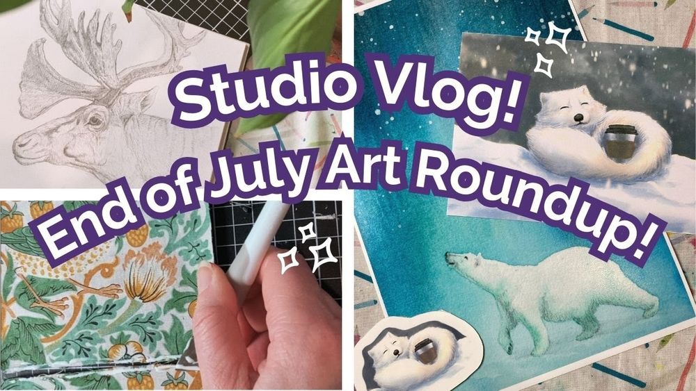 End of July Art Roundup & Crafting My Own Pen Roll! | Studio Vlog - YouTube