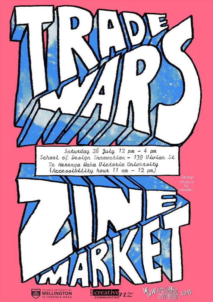 Zinefest Trade Wars zine market poster