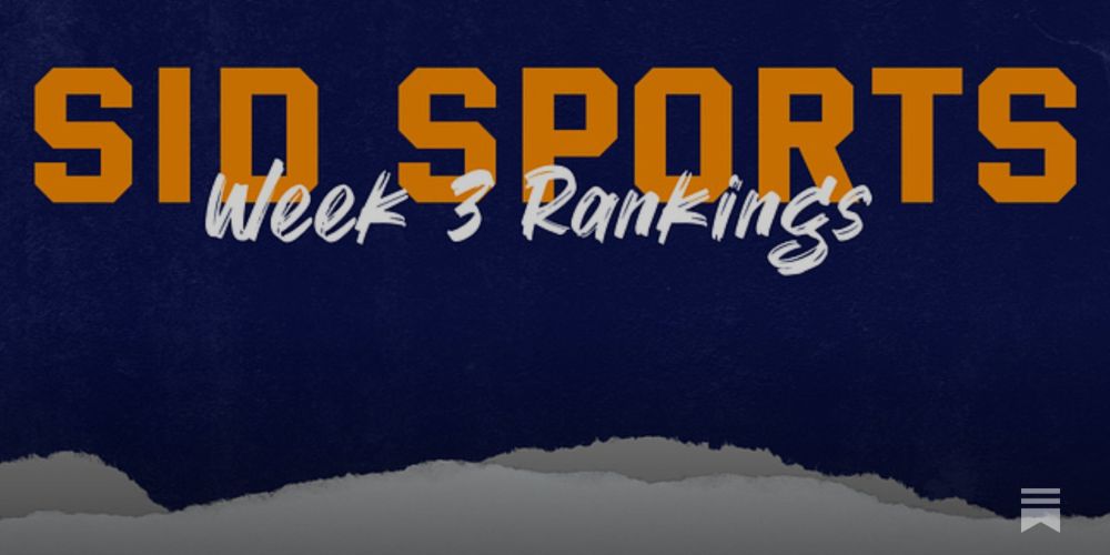 2024 SID Sports Week 3 Rankings