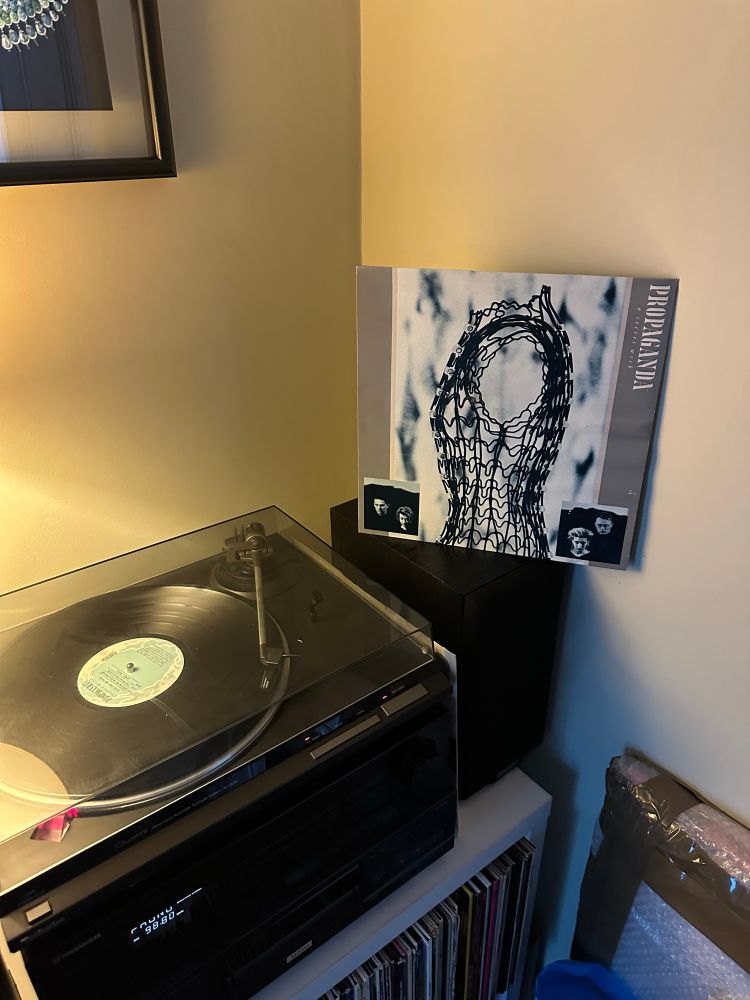 picture of Technics turntable and A Secret Wish by Propaganda