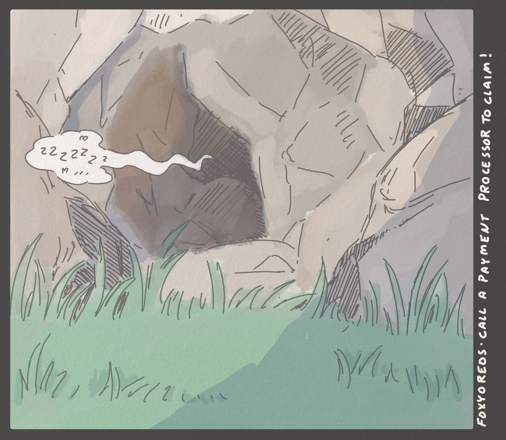 An empty version of the previous YCH, with the scat pile removed to show the base template.