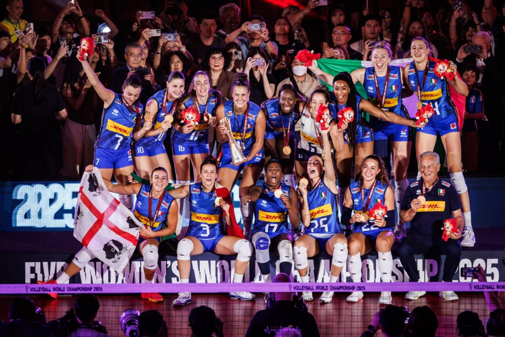 🥇 Seleção Italiana Feminina de Vôlei, bicampeãs do Mundial