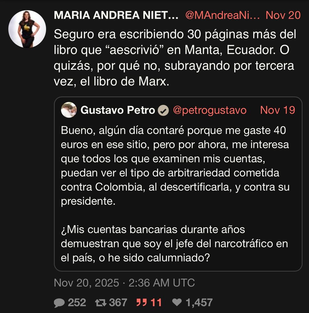 Seguro era escribiendo 30 páginas más del libro que "aescrivió" en Manta, Ecuador. O quizás, por qué no, subrayando por tercera vez, el libro de Marx.