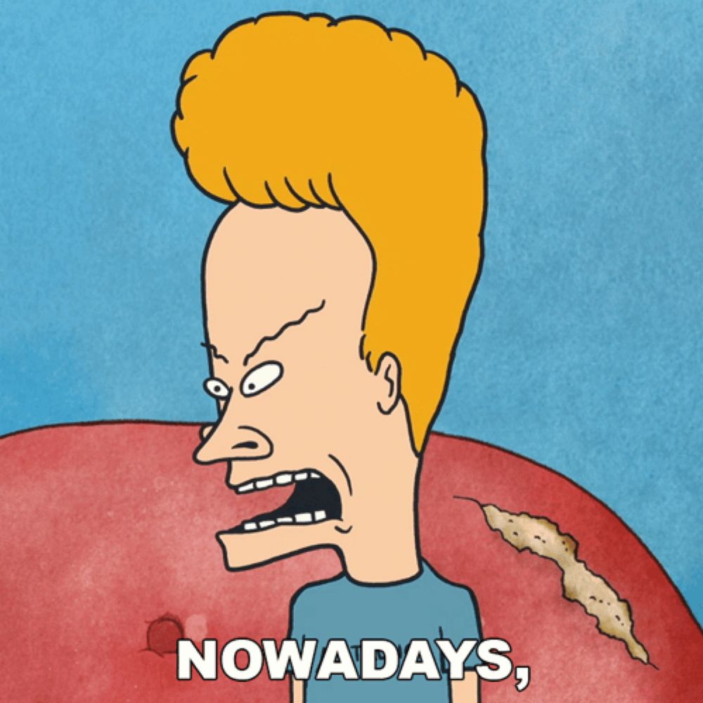 a cartoon of beavis from beavis and butthead with the caption everyone gets a trophy