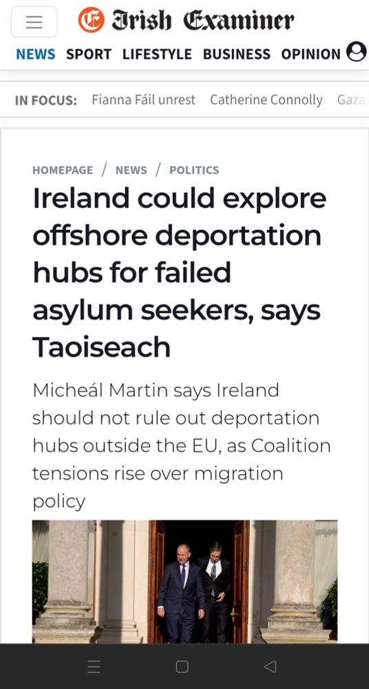 Ireland could explore offshore deportation hubs for failed asylum seekers, says Taoiseach