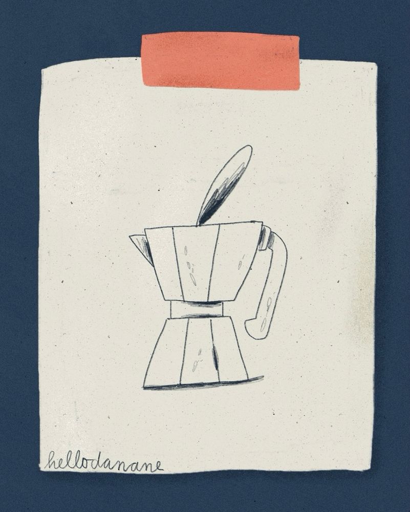 Not to myself: weniger Kaffee 