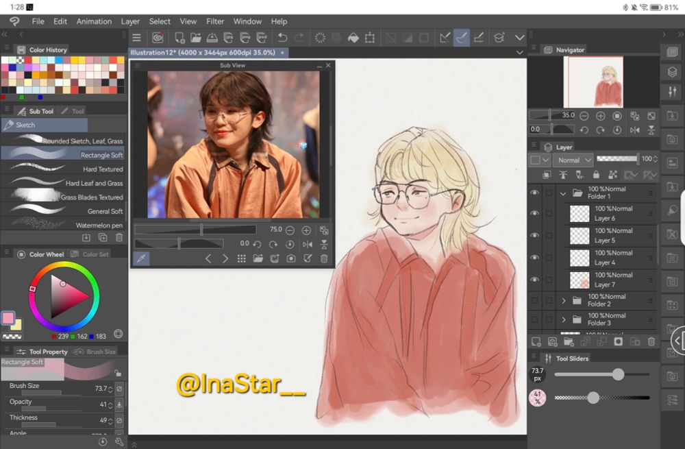 Fanart,digital painting for woozi of seventeen 