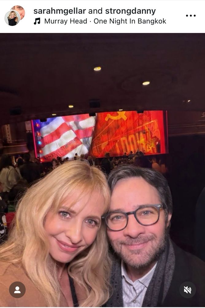 Sarah Michelle Gellar and Danny Strong on Instagram