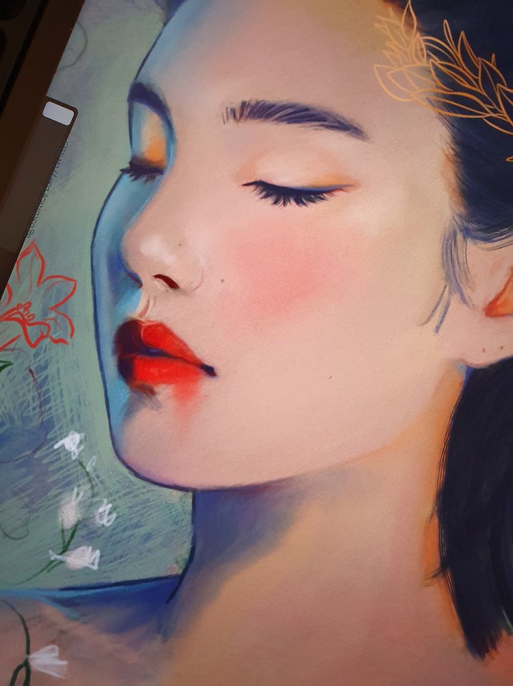 wip of yoongi as persephone