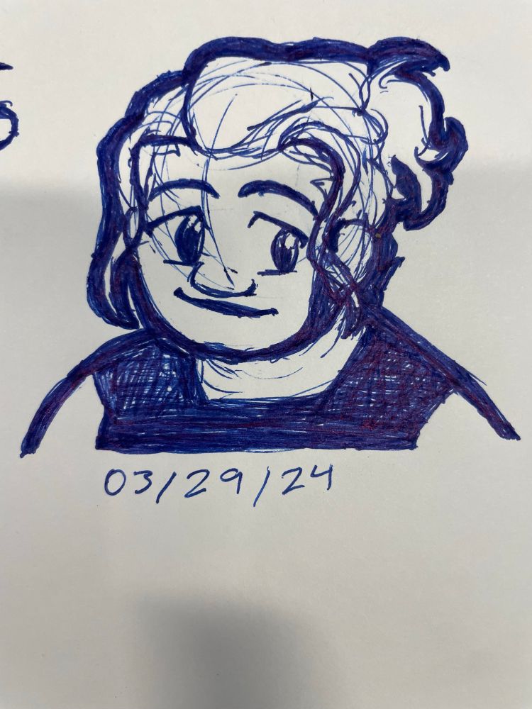 Pen sketch of Hyssop