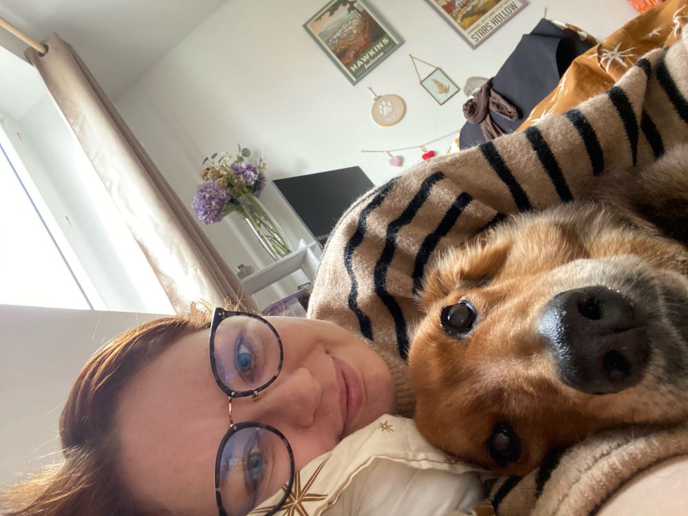 Ma chienne et moi. Mixta (c’est son prénom) a été mon meilleur allié en cette année 2023