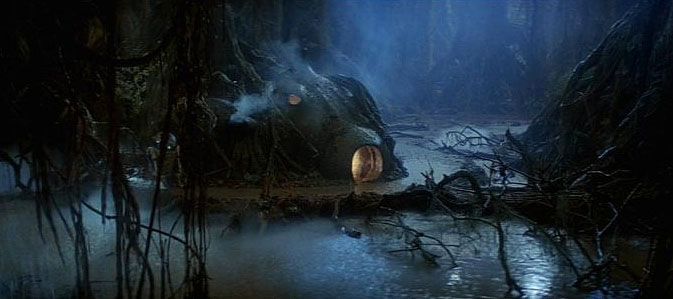 Recently vacated hovel on Dagobah