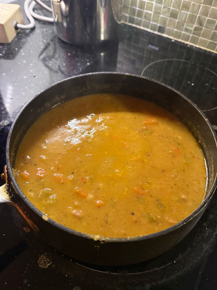 Home made Bean & Bacon Soup… made with Canadian ingredients.