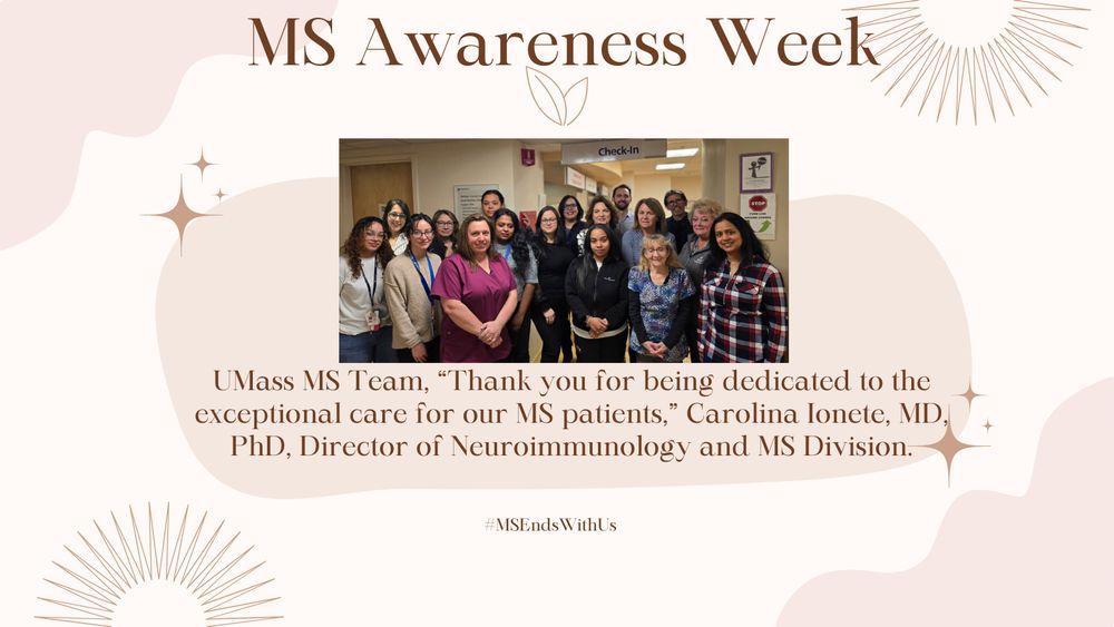 UMass Chan MS Center Team who provide MS patients with exceptional care.