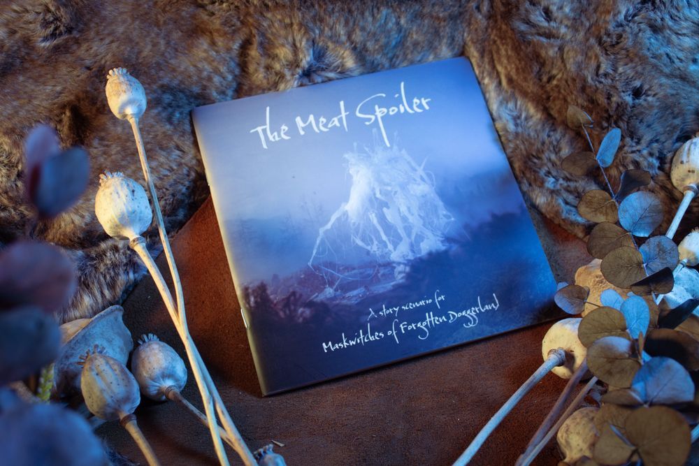 The cover of The Meat Spoiler for Maskwitches of Forgotten Doggerland