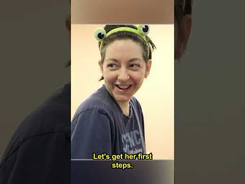 Dianna stands for the first time in 2 years!