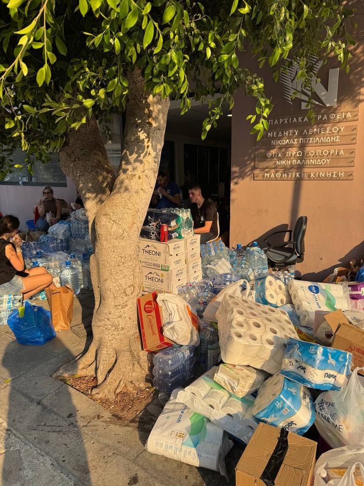 Photo of TEPAK / Protoporia spot in Limassol on July 24, 2025, fully loaded with humanitarian help