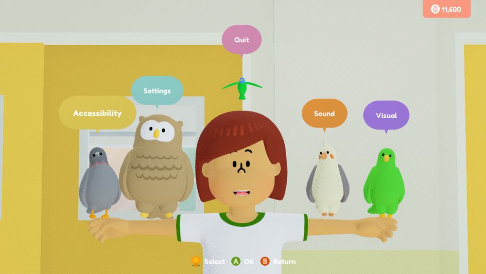 A screenshot of To A T. It's the menu settings.