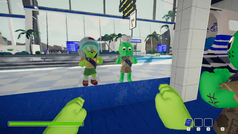 Lindsay and I are doing the shimmy, blissful and unaware of the horrors that awaited us.