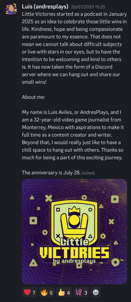 The intro to my server.