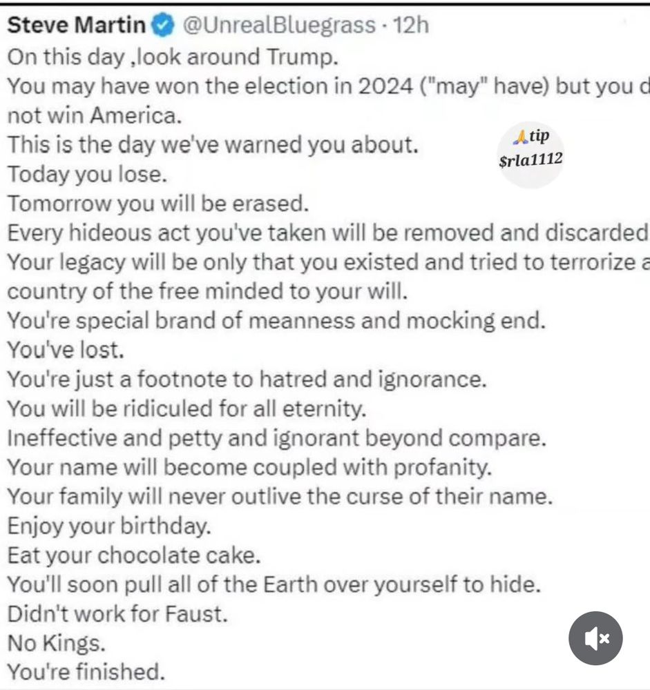 Steve Martin lets Trump have it. 