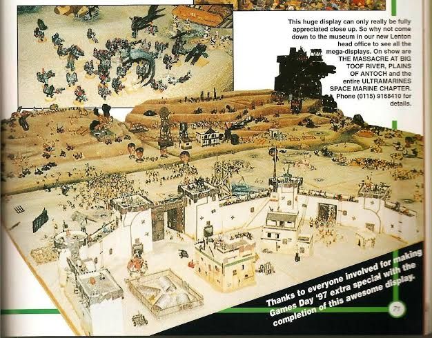 I never got to see this in person but I examined every image for hours.

I remember a few years later WD released another guard diorama with dark eldar attacking a trench full of guard, I think mostly catachans. It was also something I looked at for hours, but the mag has been lost to time. Anyone know the name or have photos? Would love to see it again.

Vague I know, but Im sure it exists....