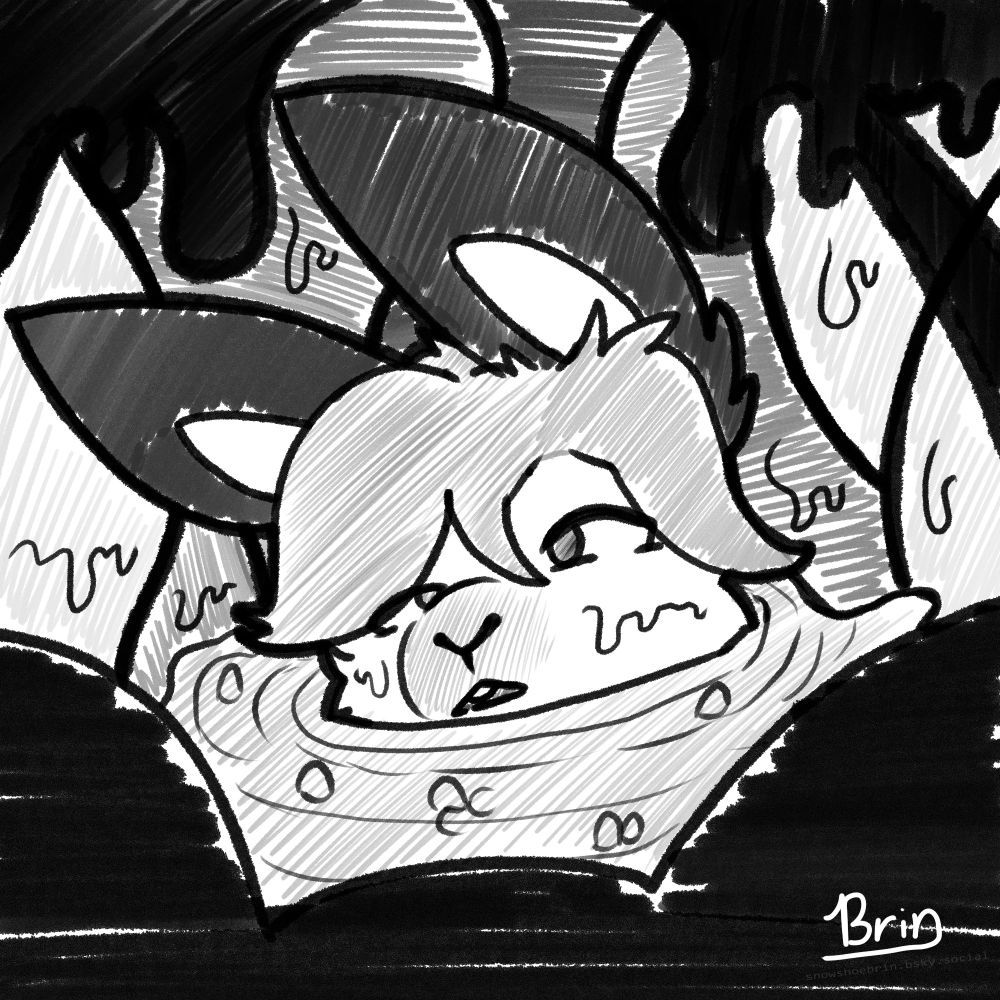 Bunny almost about to be submerged