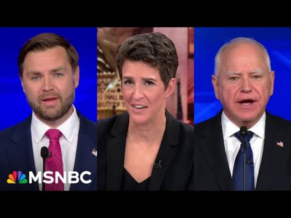 One was smooth, the other won: Rachel Maddow and MSNBC panel react to the vice presidential debate