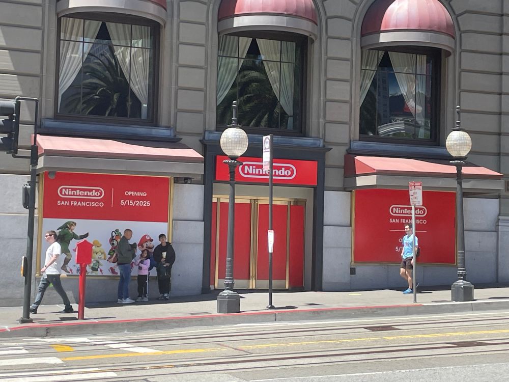 The Nintendo World Store in San Francisco’s Union Square, which is preparing to open to the public on May 15th.