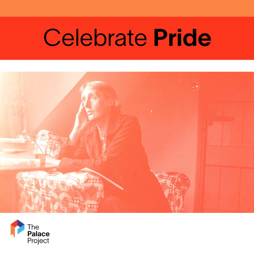 Image of Virginia Woolf, with face leaning on right hand, staring out window.