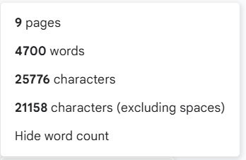 Word count of my next story. 9 page, 4700 words, 25776 characters, 21158 characters without spaces. 