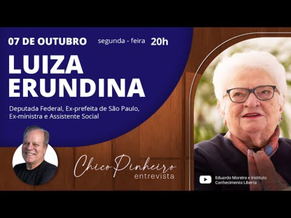 CHICO PINHEIRO ENTREVISTA LUIZA ERUNDINA - CHICO PINHEIRO ENTREVISTA AO VIVO