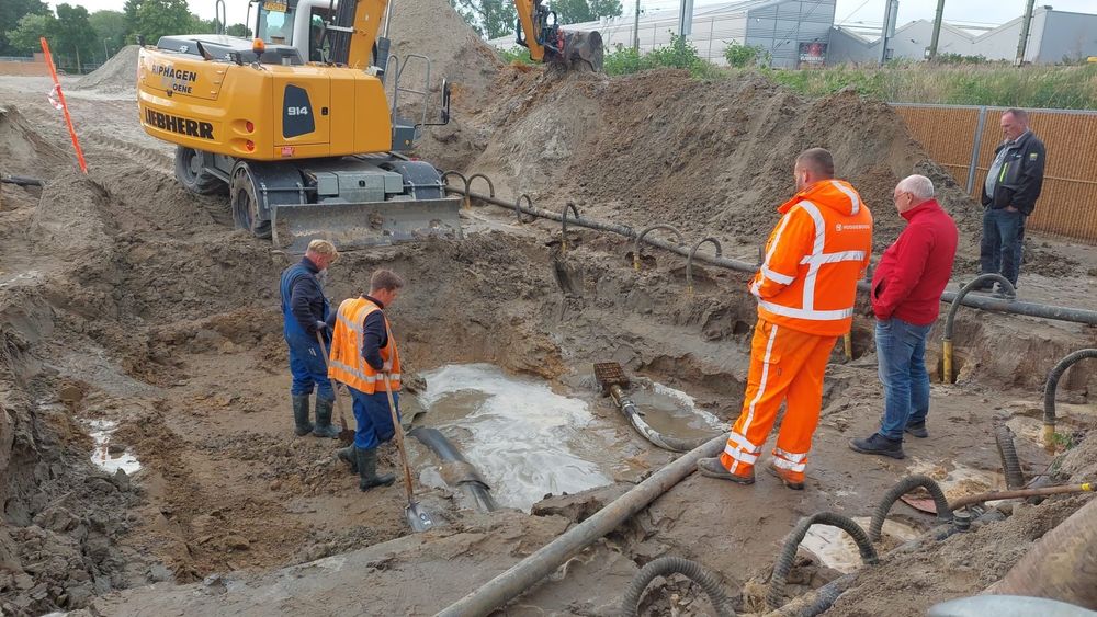 Herstelwerkzaamheden rioolprobleem