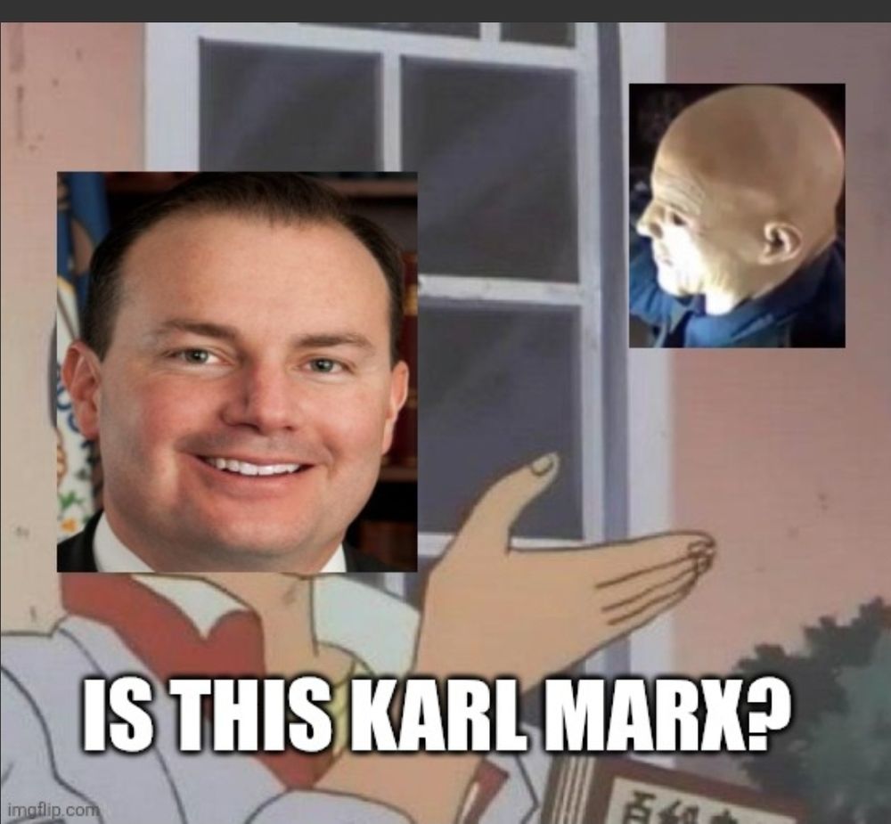 Butterfly meme where mike kee is asking if the maga Minnesota assassin is Karl marx