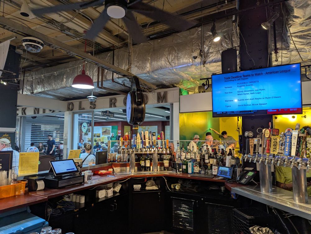 Molly Malloy's bar at Reading Terminal Market in Philadelphia, PA.