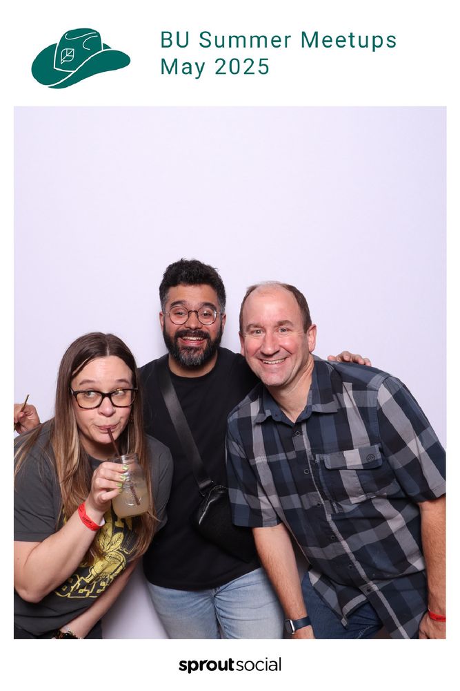 Event photo with a couple of my team members.