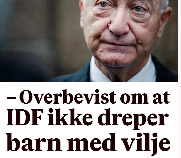 Ervin Kohn  er overbevist over at hans zionazistiske venner ikke dreper barn med vilje.