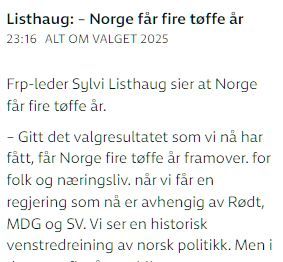 Føreren av nazipartiet er i gang med løgnpropagandaen.