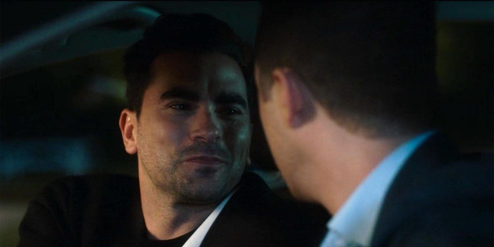 Screencap of David and Patrick from Schitt's Creek s3e13 Grad Night 