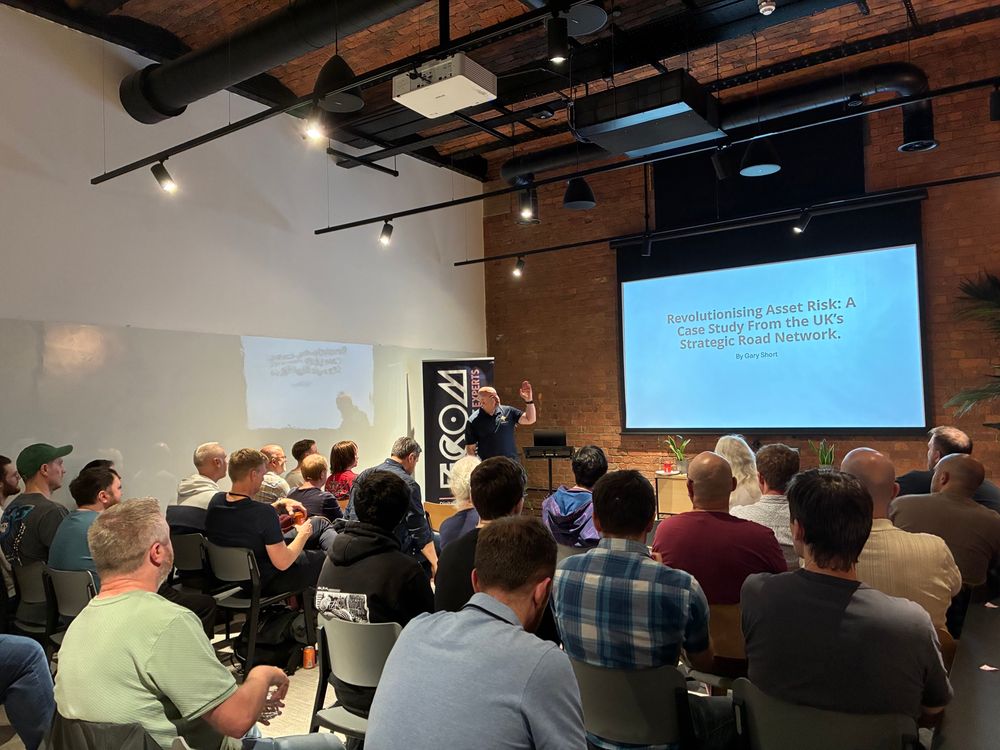 Gary beginning his talk to a packed audience.