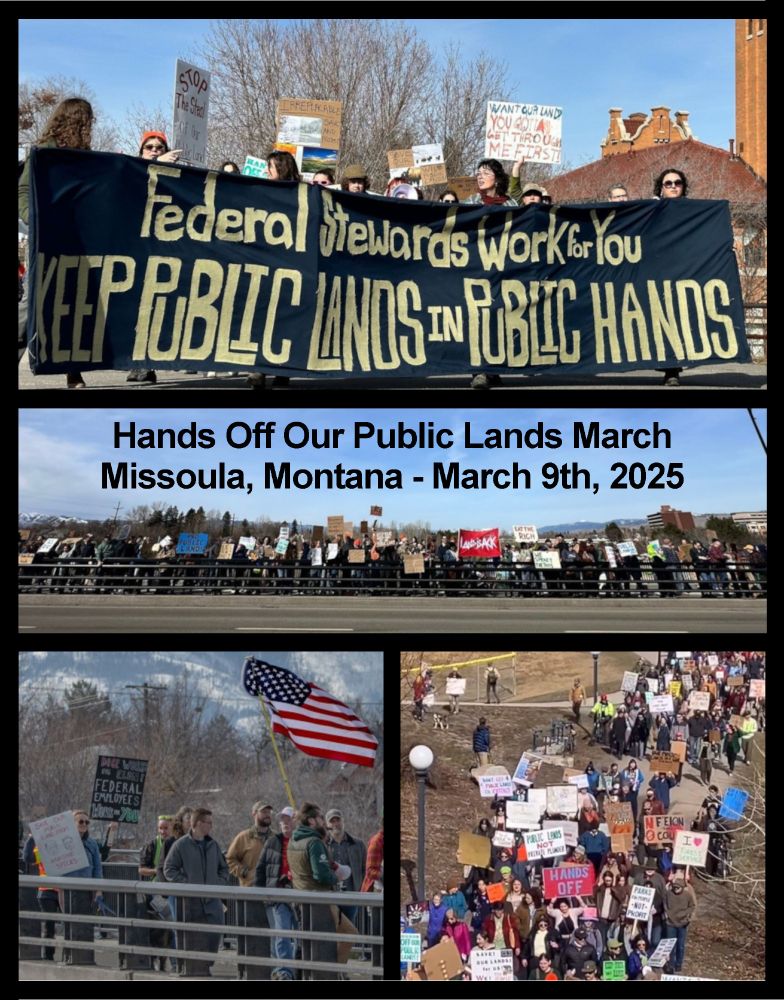 Hands Off Our Public Lands March
Missoula, Montana - March 9th, 2025
#mtpol #mtleg #mtsession #mtnews #missoula #montana #RiseUpAndResist #Protests #mtdemocrats
Photo: Richard Wingerter