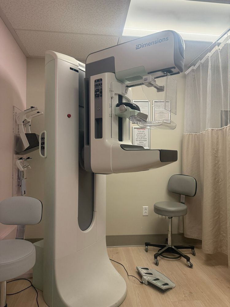 A mammography machine 