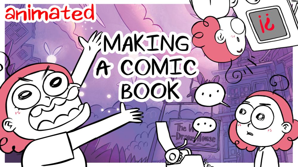 YouTube thumbnail for whatsupbeanie’s storytime video about making a comic book 