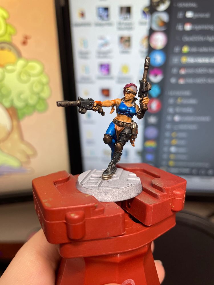 Up close of one of the miniatures.