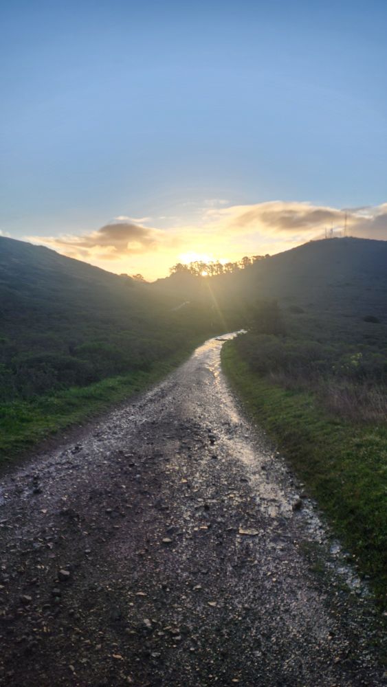 On the road to Wolfback Ridge.