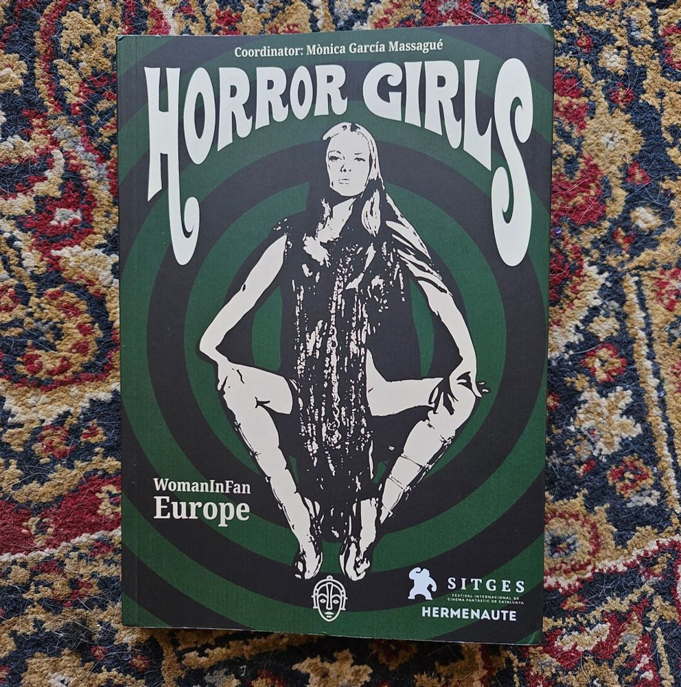 Book HORROR GIRLS from Janus/Sitges Film Festival, with image from Vampyros Lesbos on the cover