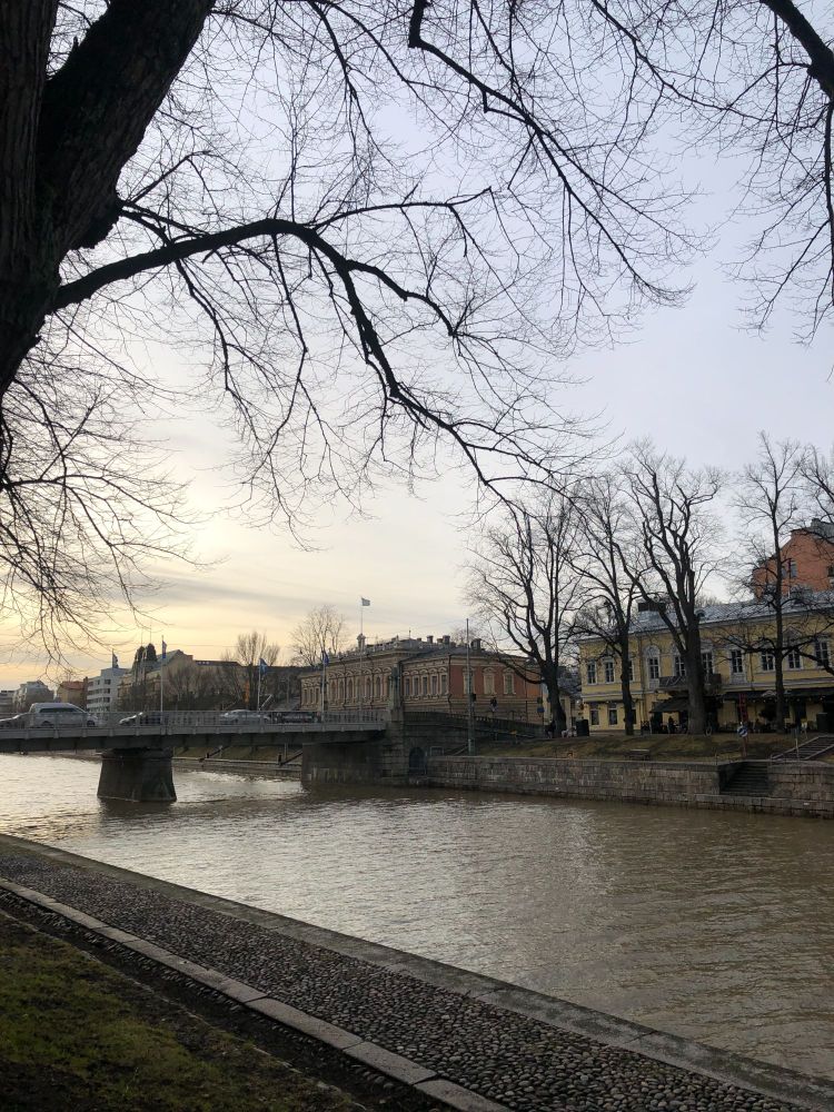 A view of Aurajoki in Turku