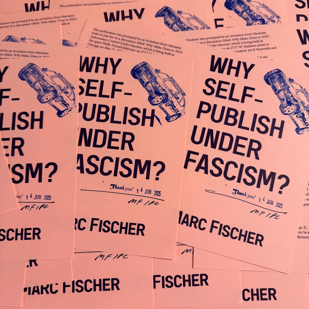 A messy pile of pink and purple rubber stamped and initialed booklet covers.
