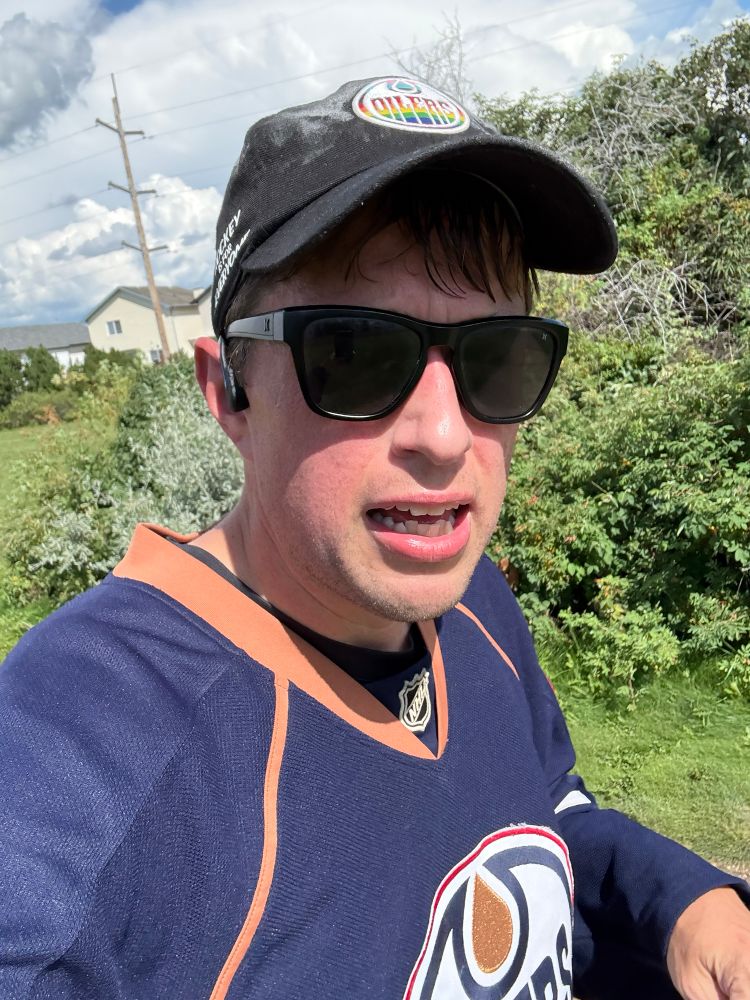 Me out on a run. Pissed now after almost being hit in a lot pedestrian x walk 